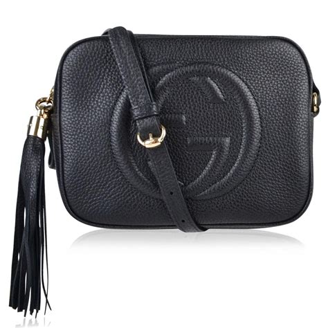 gucci mini camera bag black|Gucci soho shoulder bag black.